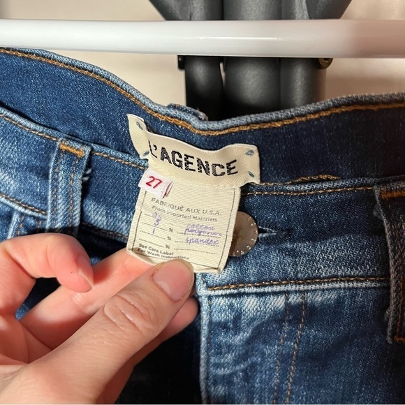 L’AGENCE Nicoline Slim High Rise Diamond Wash Jeans - Size 27 - Picture 4 of 10